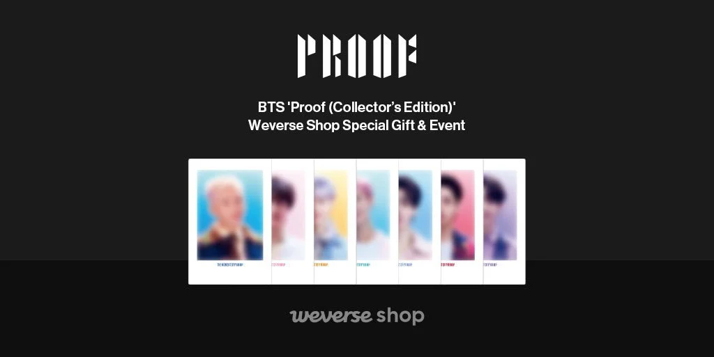 Preorder BTS PROOF COLLECTOR'S EDITION official Kpop Shop Manila