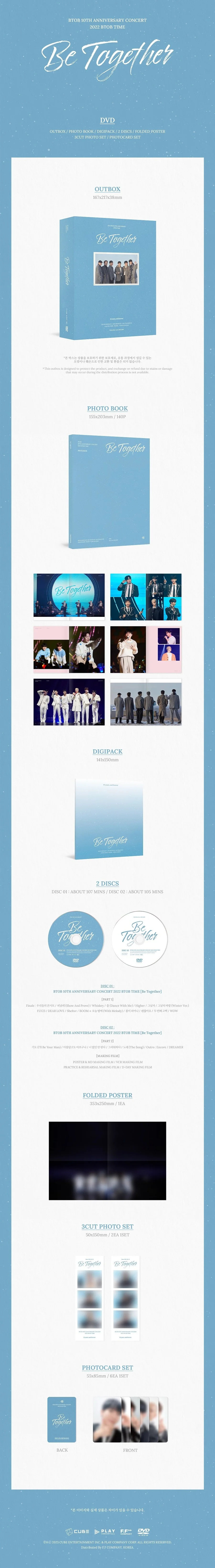 Official preorder BTOB 10TH ANNIVERSARY CONCERT 2022 BTOB TIME [Be 