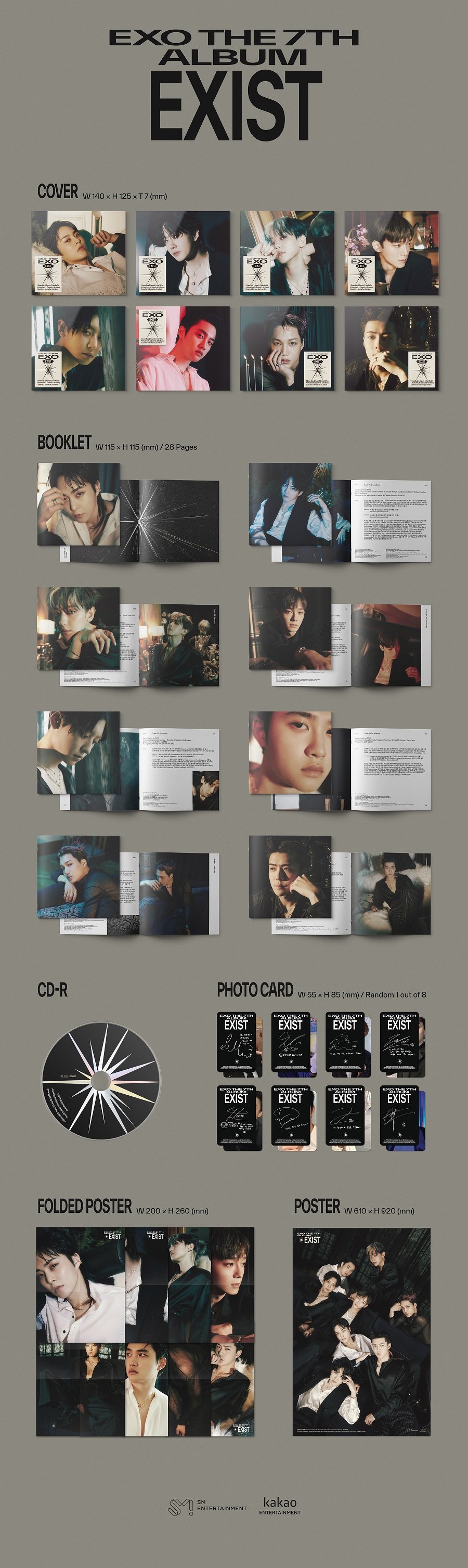 Official preorder EXO - 7th Regular Album [EXIST] (Digipack Version) —  Dumber Studios