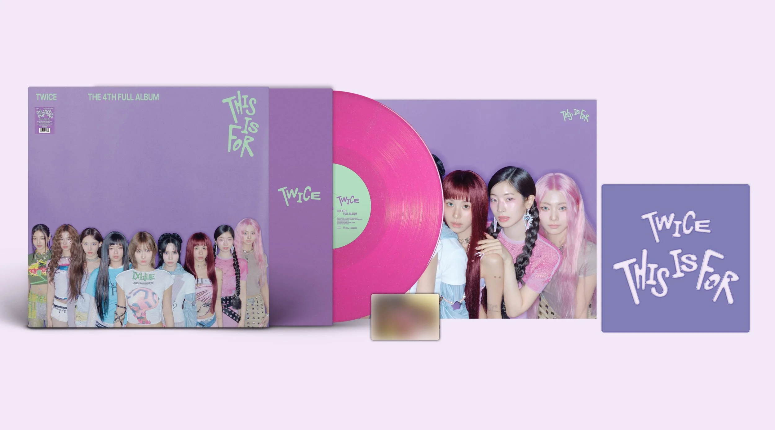 TWICE 4TH FULL ALBUM 'THIS IS FOR' "Dragonfruit Glitter Vinyl" version