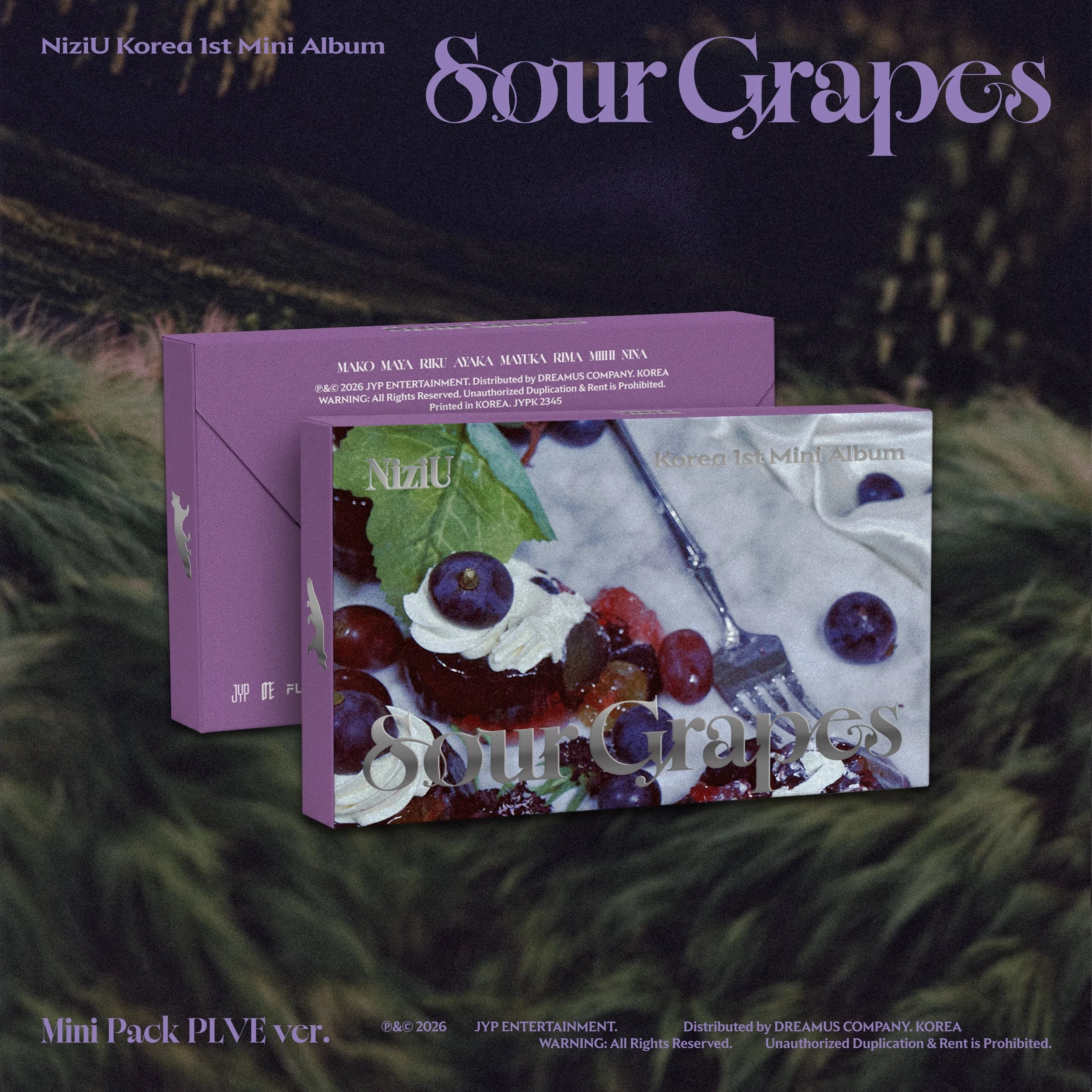 NiziU 1st Mini Album Sour Grapes [Mini Pack PLVE version]