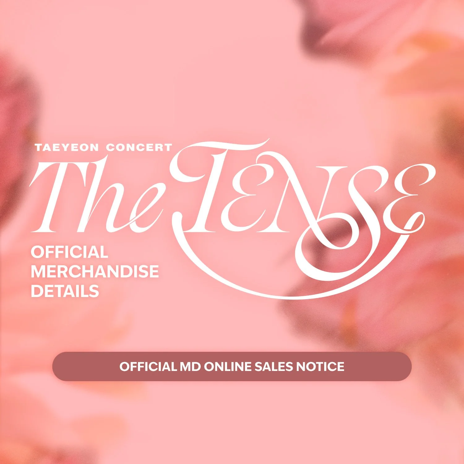 Official merch preorder 2025 TAEYEON CONCERT The TENSE OFFICIAL MD