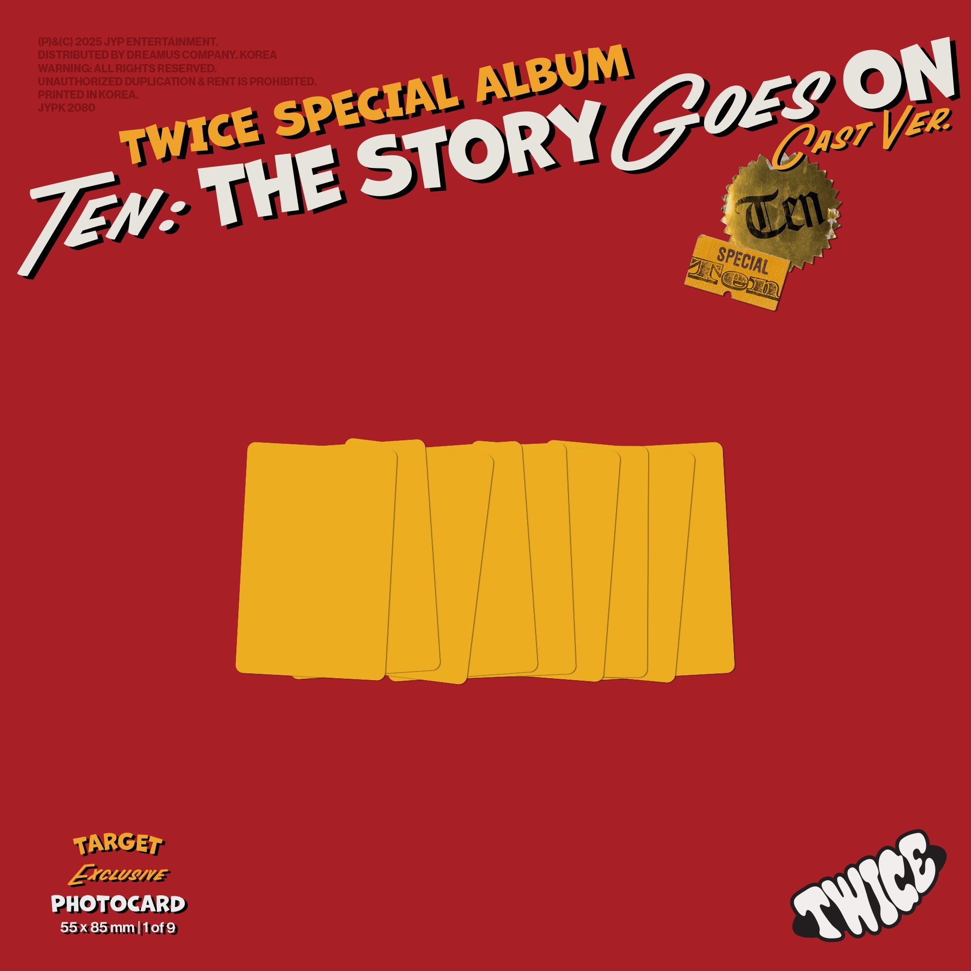 Official preorder TWICE - TEN: The Story Goes On Cast Version