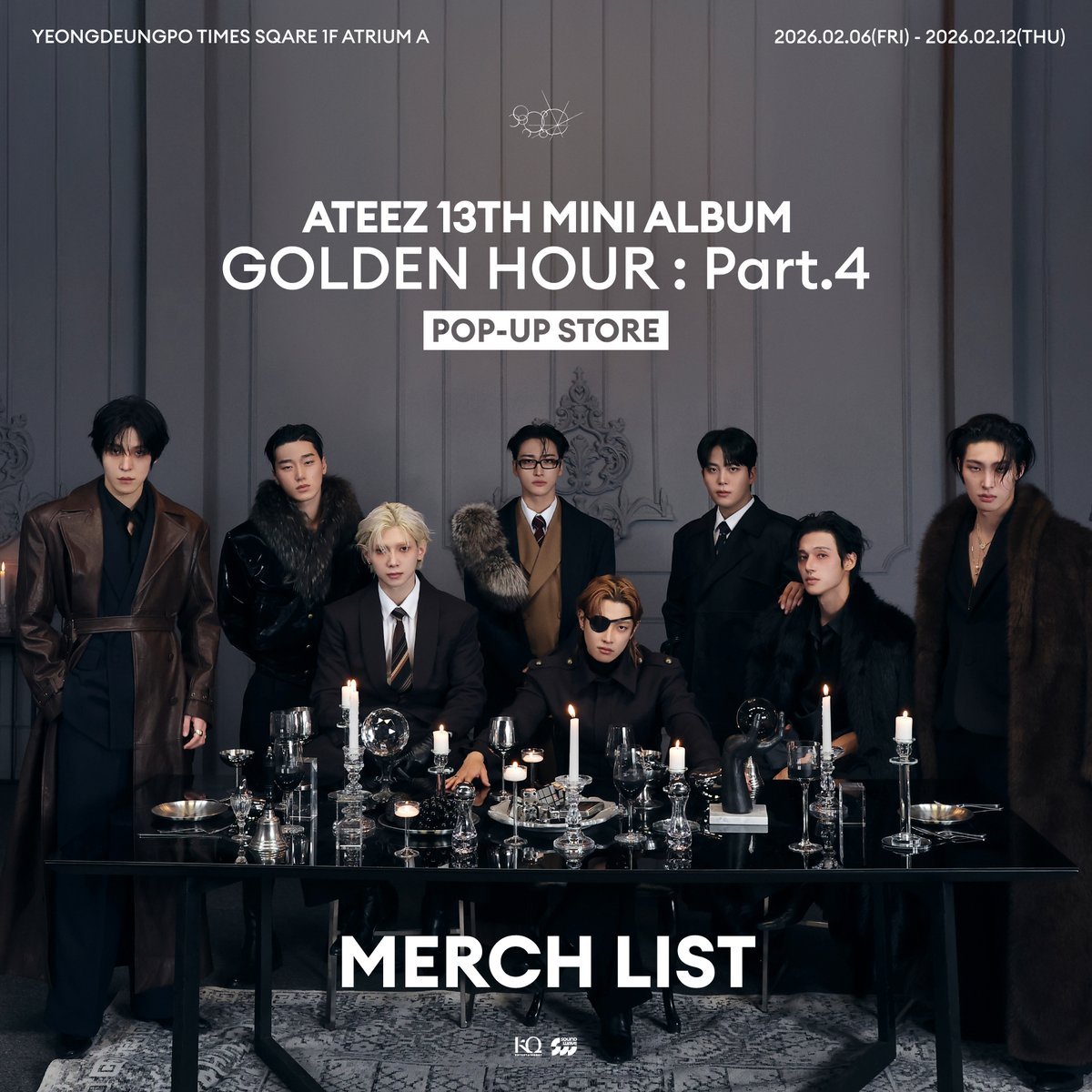 ATEEZ [GOLDEN HOUR : Part.4] POP-UP STORE OFFICIAL MERCH