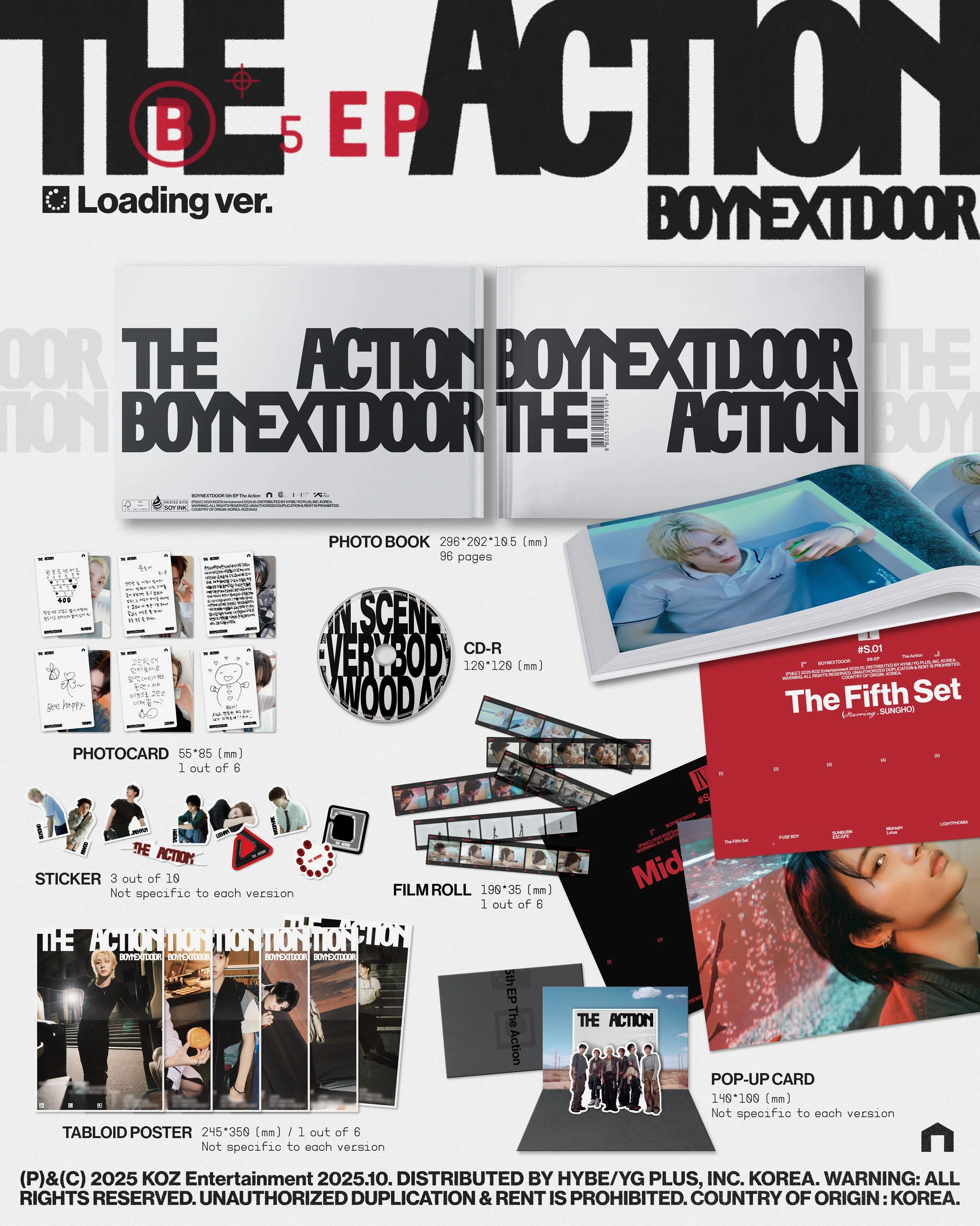 Official preorder BOYNEXTDOOR - 5th EP album [The Action] — Dumber