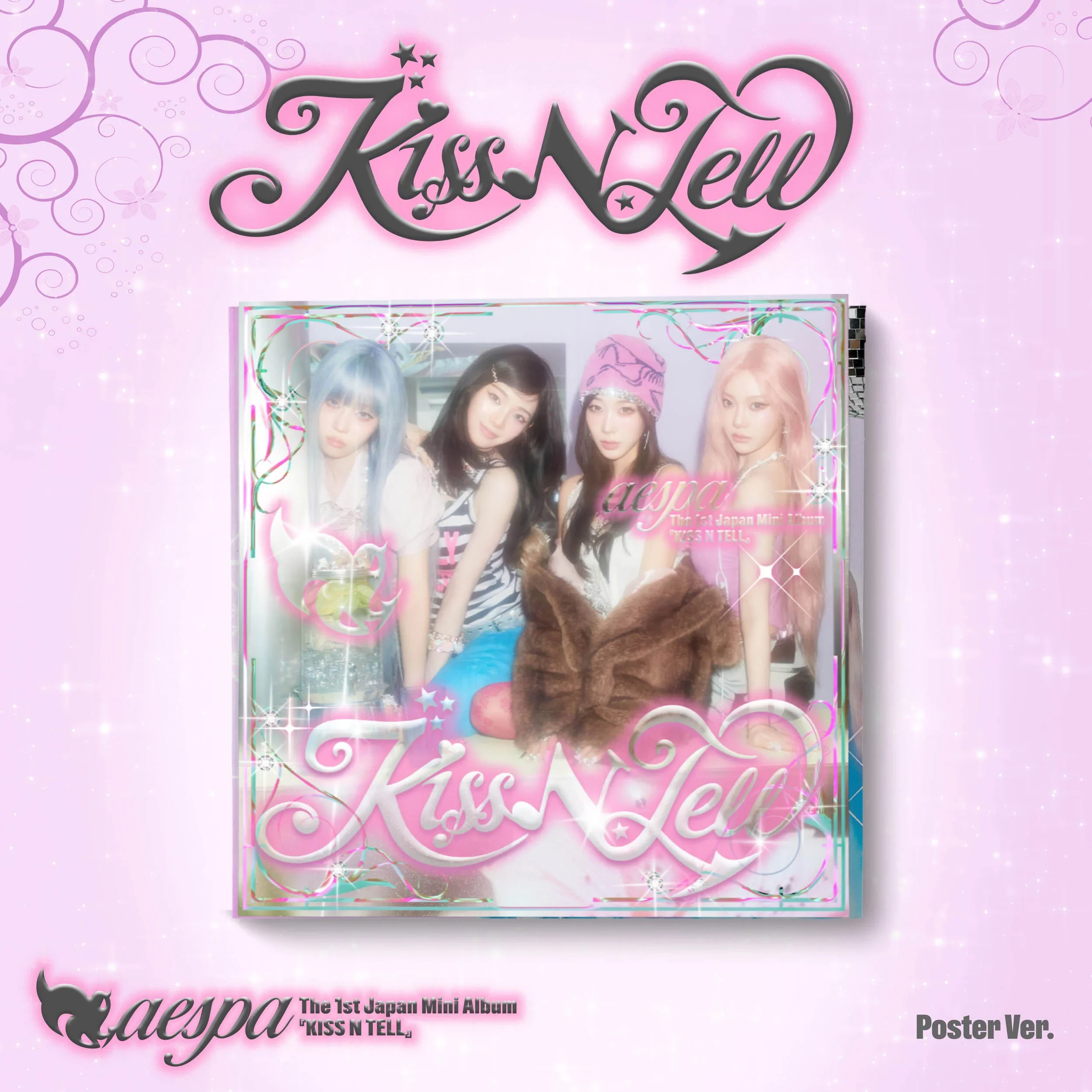 aespa 'KISS N TELL’ 1st Japan Mini Album (Poster version)