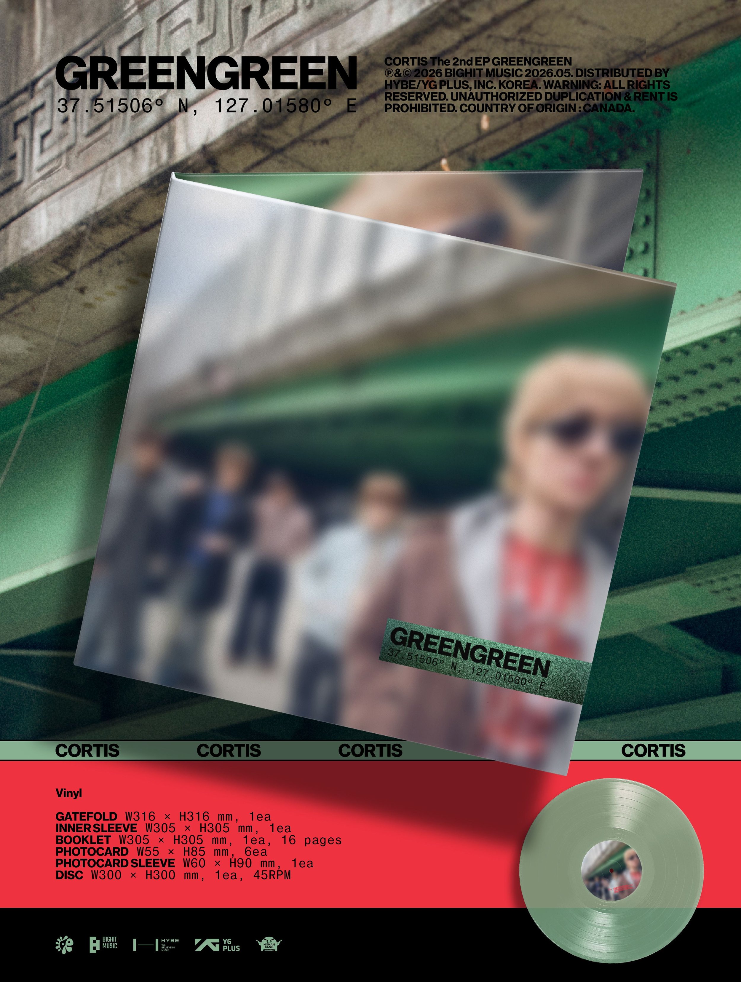 official-vinyl-preorder-cortis-the-2nd-ep-greengreen-vinyl-dumber-studios