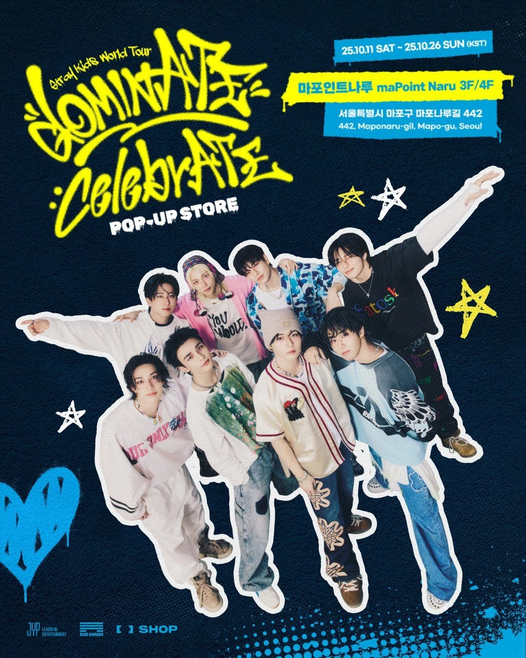 Official preorder Stray Kids World Tour dominATE celebrATE POP-UP
