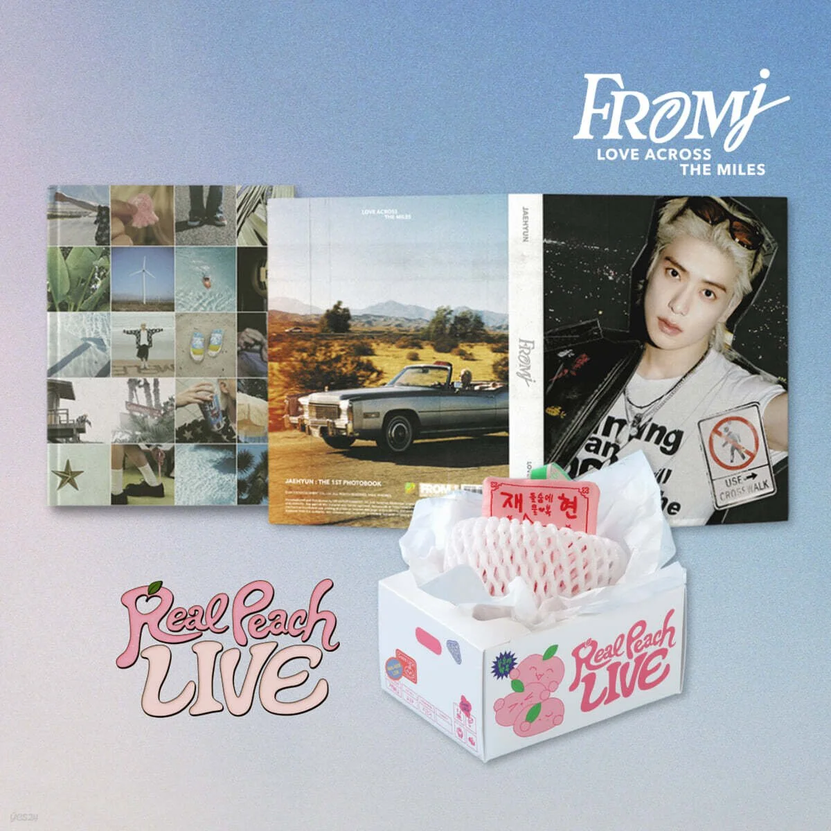 JAEHYUN 'Real Peach LIVE' [DIGITAL CODE] + THE 1ST PHOTOBOOK [FROM J: LOVE ACROSS THE MILES] SET