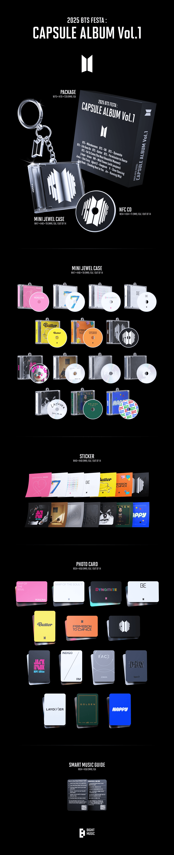 Official preorder BTS - 2025 BTS FESTA : CAPSULE ALBUM