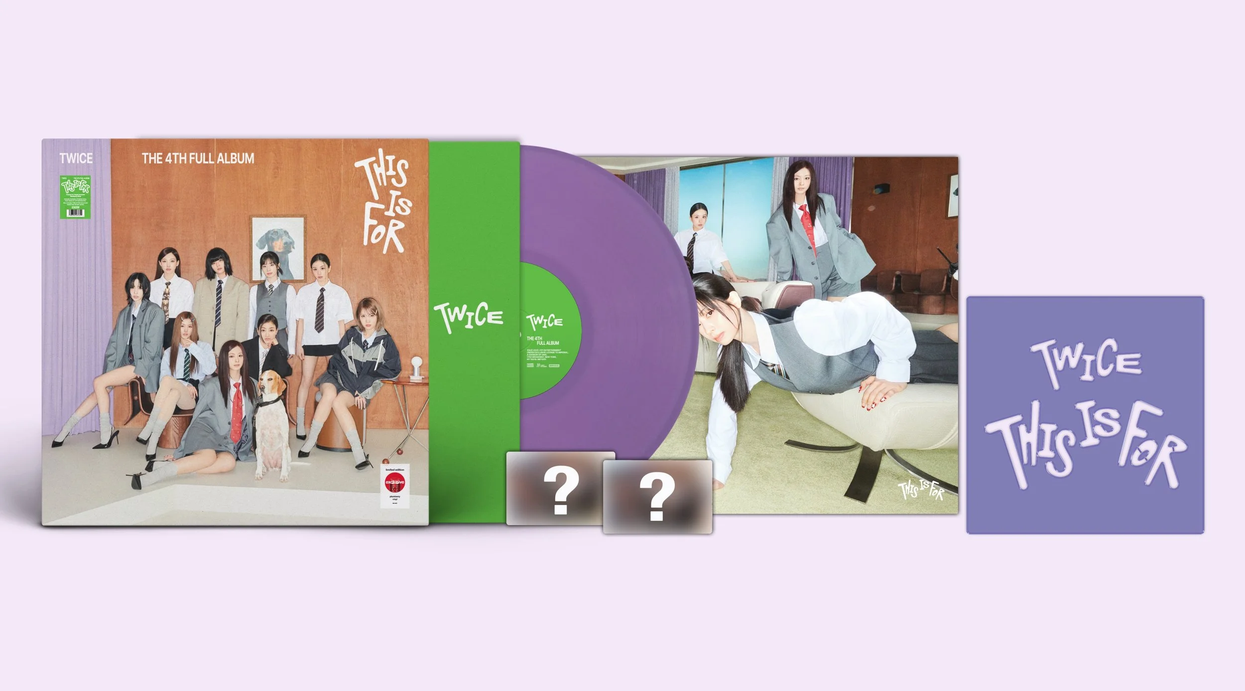 アイドル TWICE 4th Full Album THIS IS FOR vinyl THIS IS FOR (Dragonfruit Glitter Vinyl) - Twice Official Store