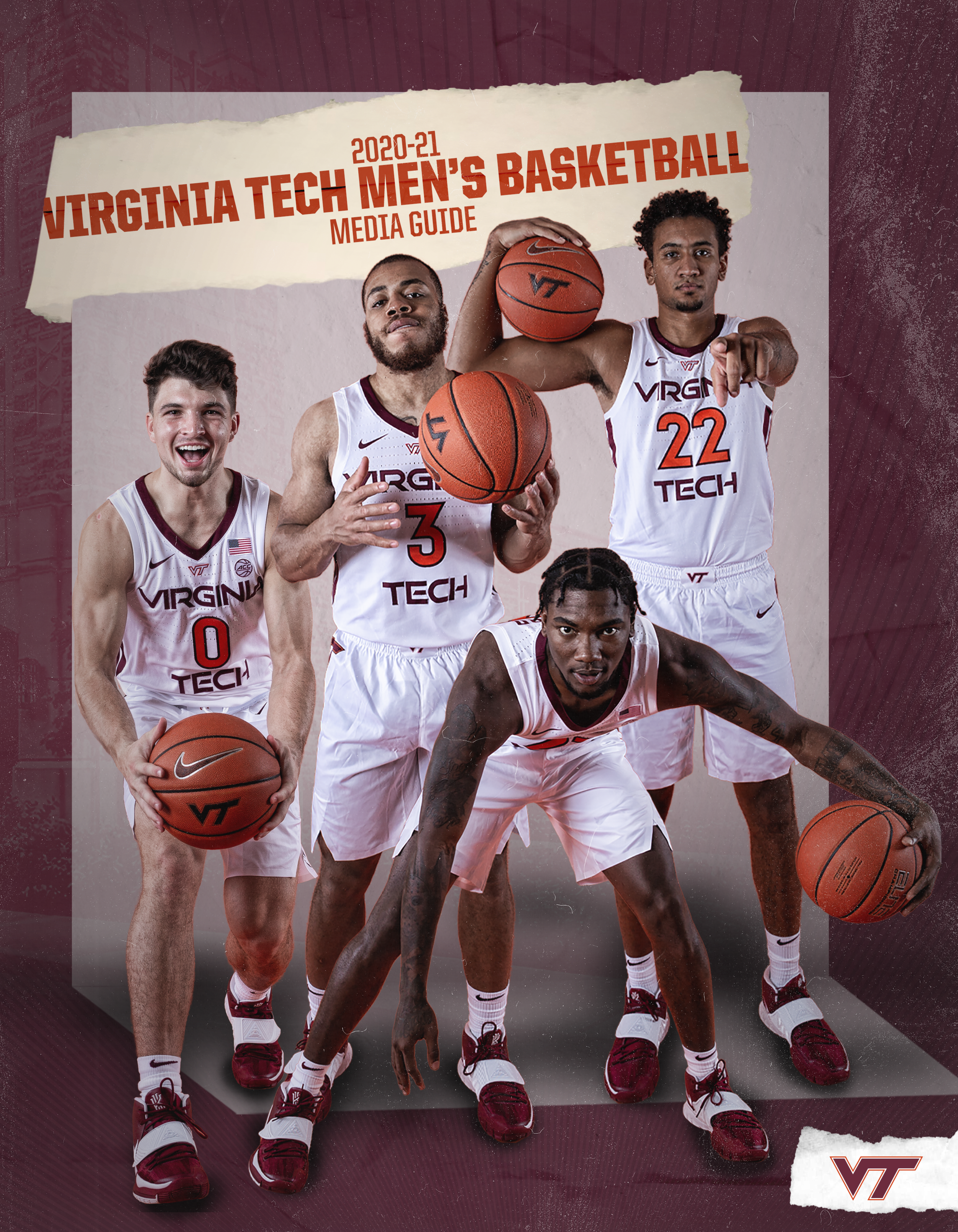This is the media guide cover for the 2020-21 men’s basketball season.