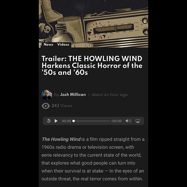 We are excited to premiere our 𝒇𝒖𝒍𝒍 𝒕𝒓𝒂𝒊𝒍𝒆𝒓 on @dreadcentral! Link in bio. 📽
&bull;
&bull;
&bull;
&bull;
#thehowlingwind #film #filmmaking #horrorfilm #shorthorrorfilm #horrormovie #horror #classichorror #retrohorror #indiehorror #filmpro