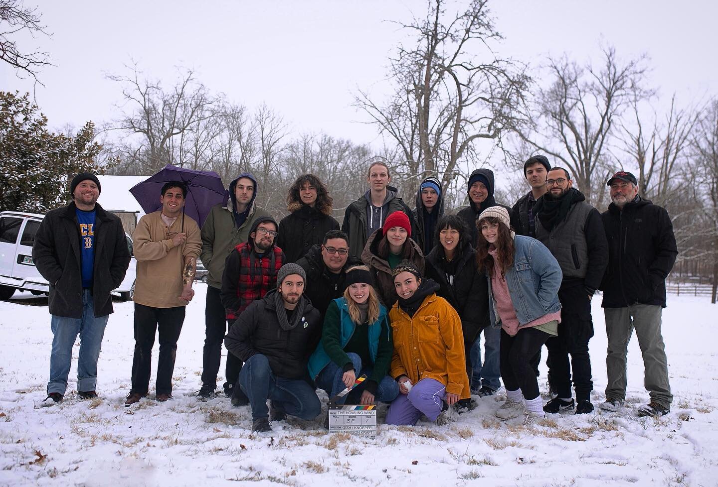 𝑨 𝒚𝒆𝒂𝒓 𝒂𝒈𝒐 𝒕𝒐𝒅𝒂𝒚... our cast and crew huddled together around space heaters in an old and dusty farmhouse that was without electricity. ❄️

In a world before the COVID-19 𝐞𝐧𝐝 𝐨𝐟 𝐝𝐚𝐲𝐬.

Photo by @evajroberts 
&bull;
&bull;
&bull;