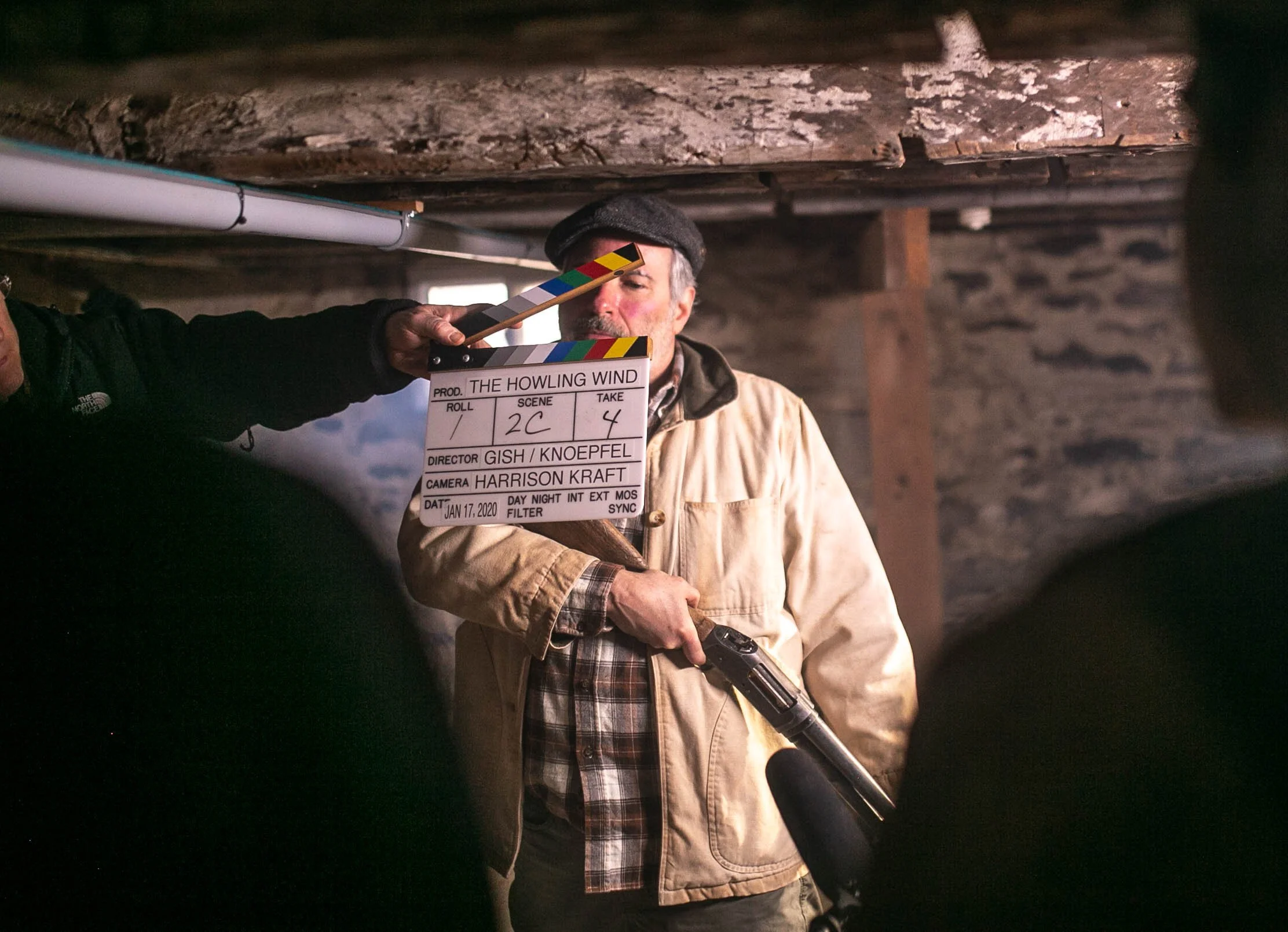 Anthony Arkin on set of   THE HOWLING WIND (2020) by Eva Smittle (Copy)