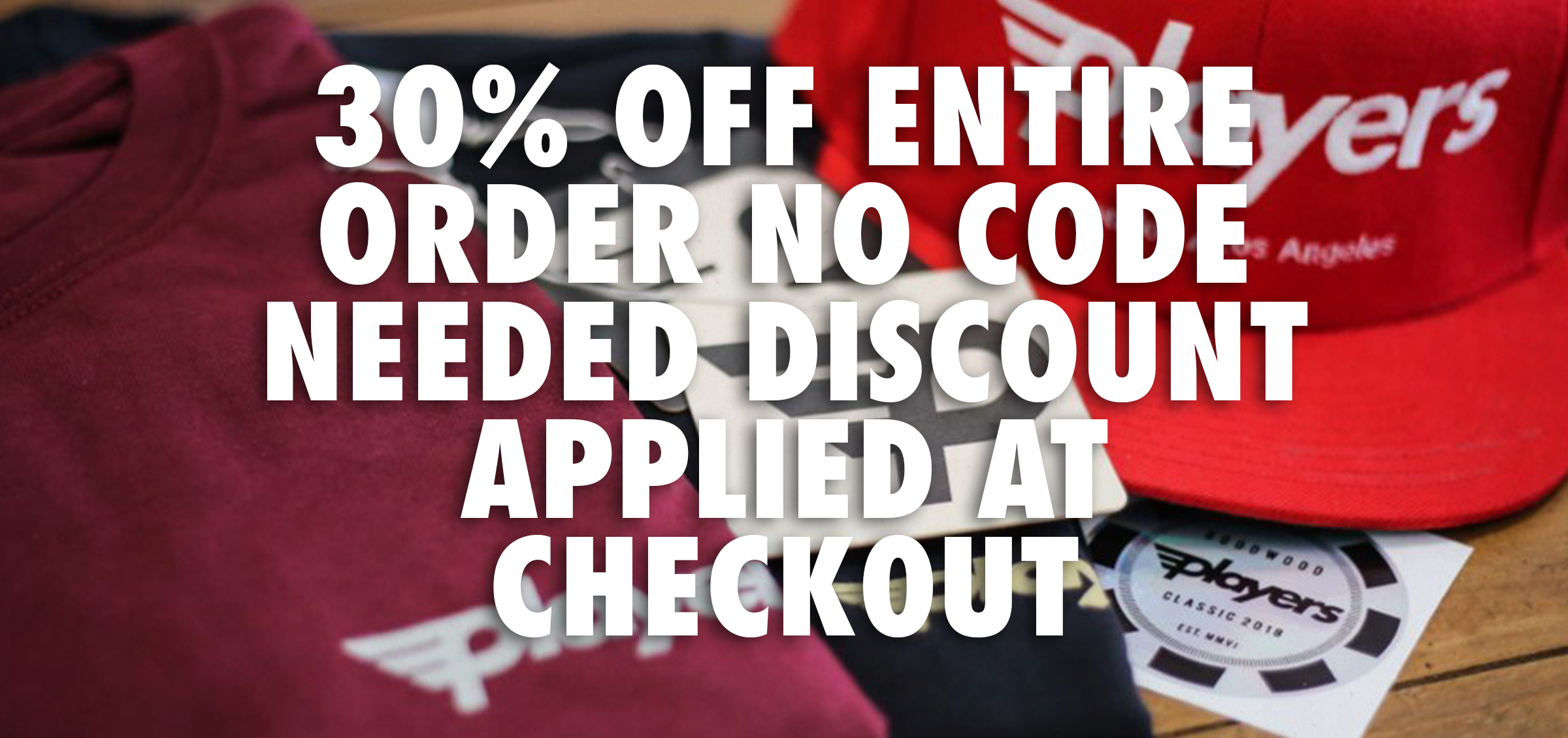 30% Off at Players Industries