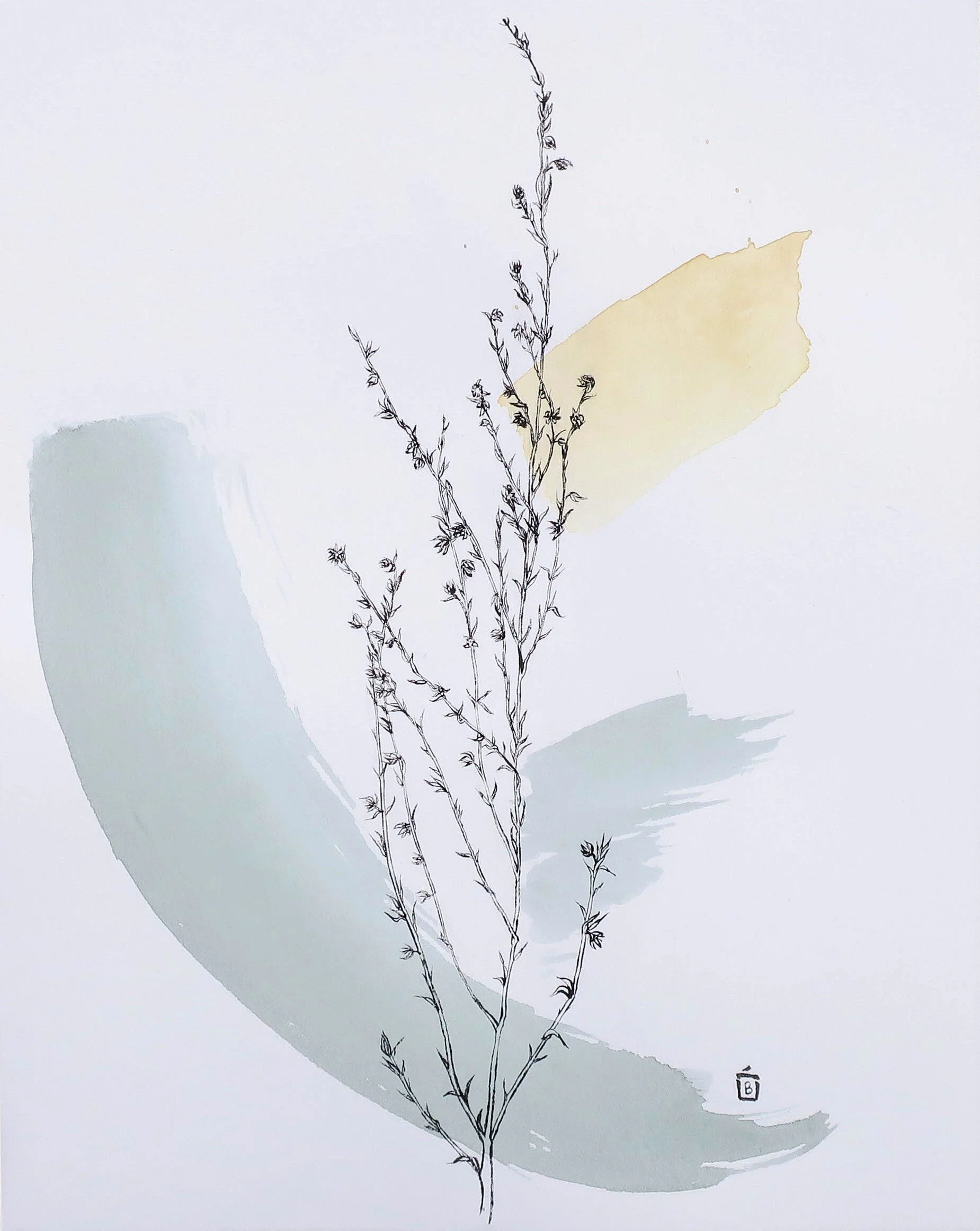 Chaco Canyon, Original 8x10 inch drawing on paper