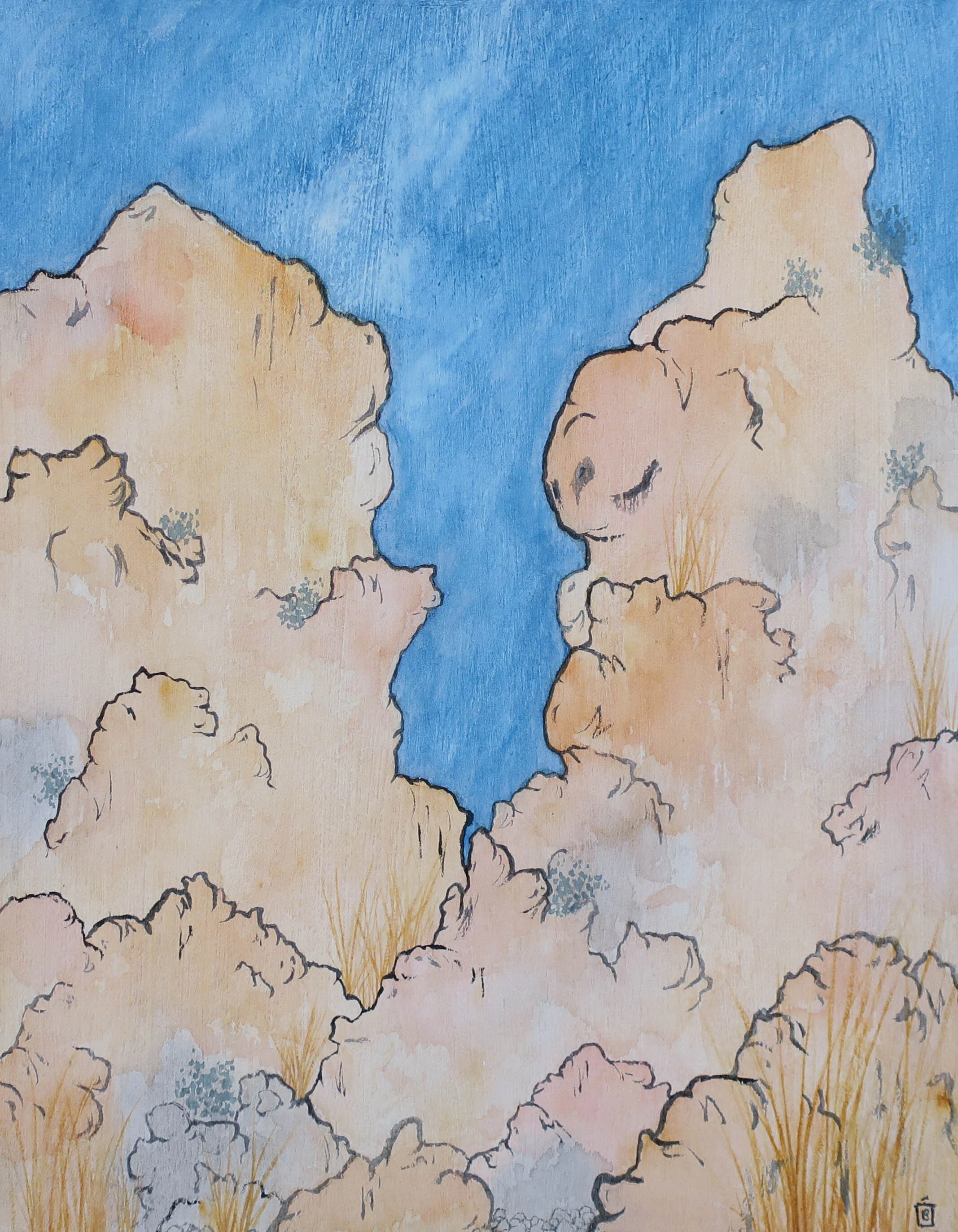 Rio Grande Gorge, Original 11x14 inch painting on birch panel