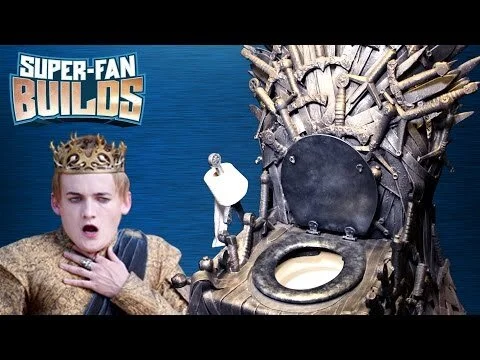 Game of Thrones - Iron Throne Toilet - SUPER FAN BUILDS