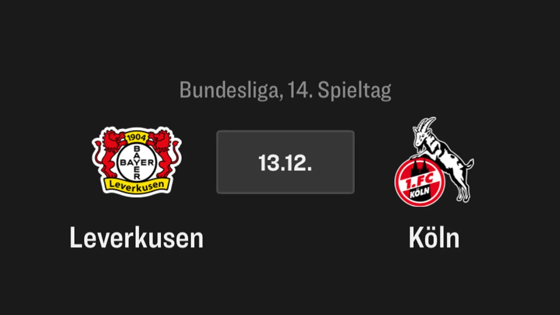 1. Bundesliga, Leverkusen - 1. FC Köln