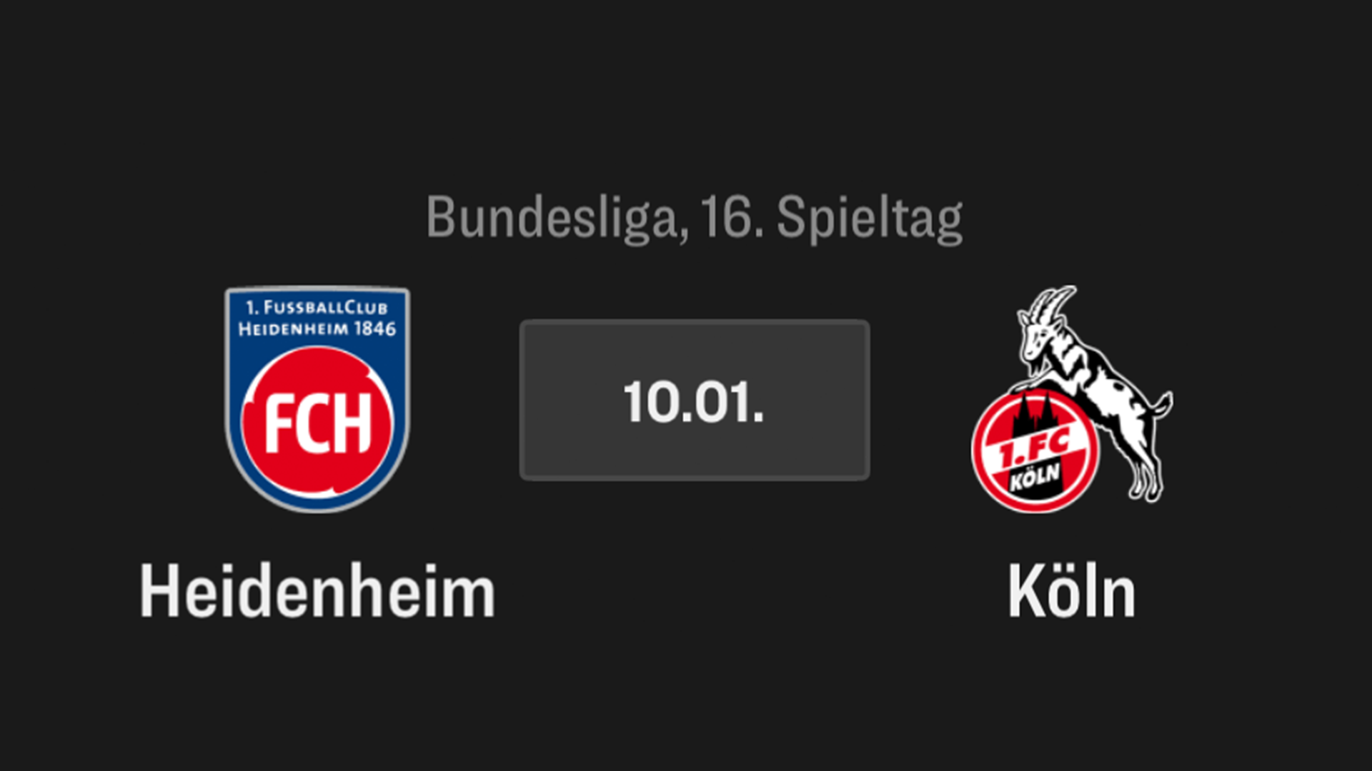 1. Bundesliga, Heidenheim - 1. FC Köln