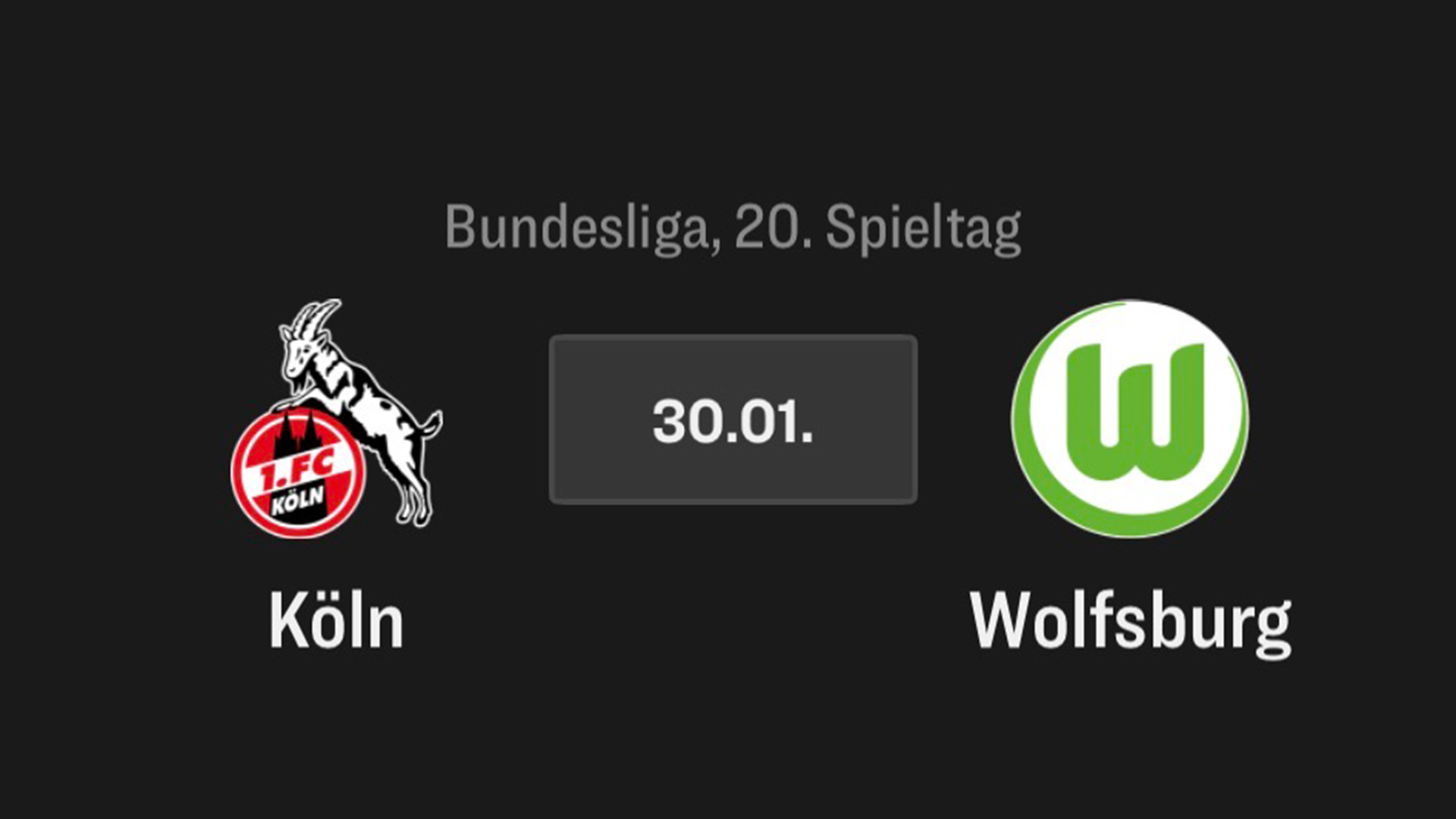 1. Bundesliga, 1. FC Köln - Wolfsburg