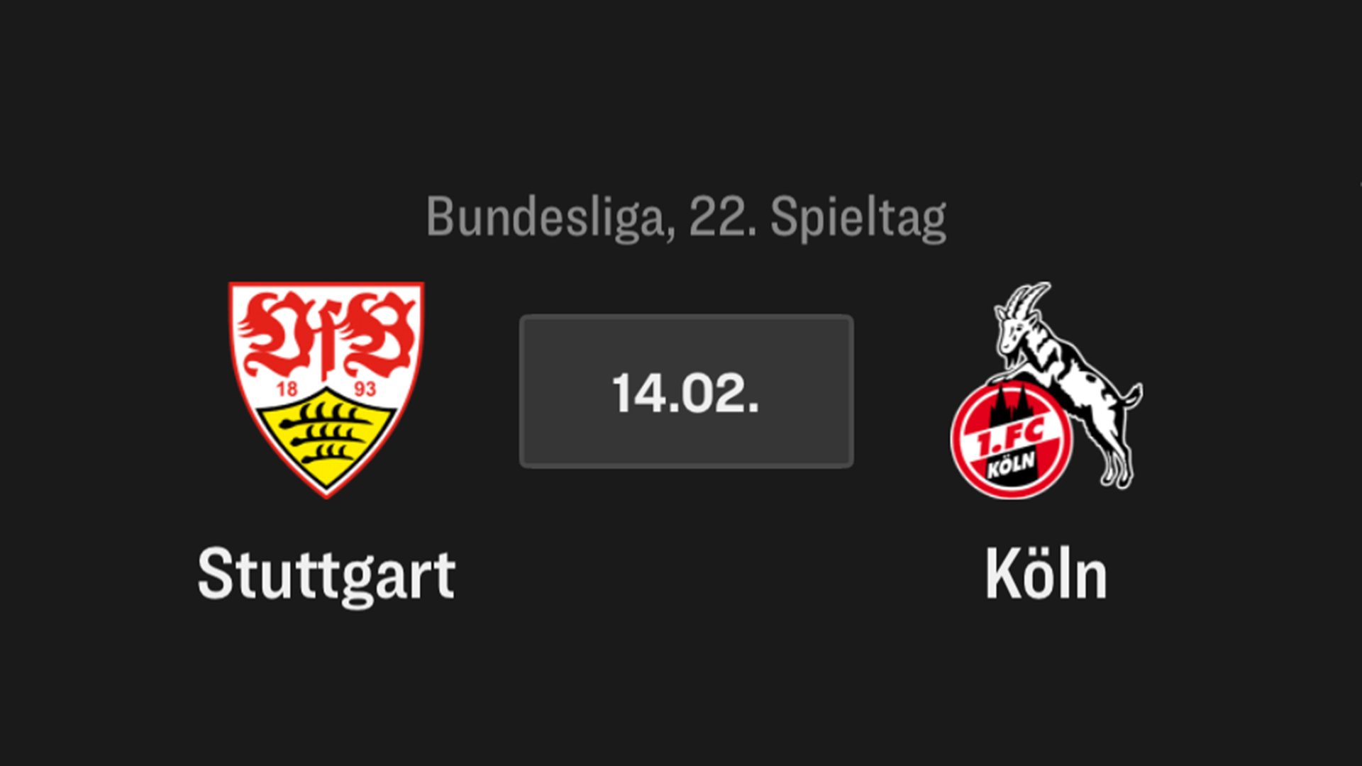 1. Bundesliga, Stuttgart - 1. FC Köln