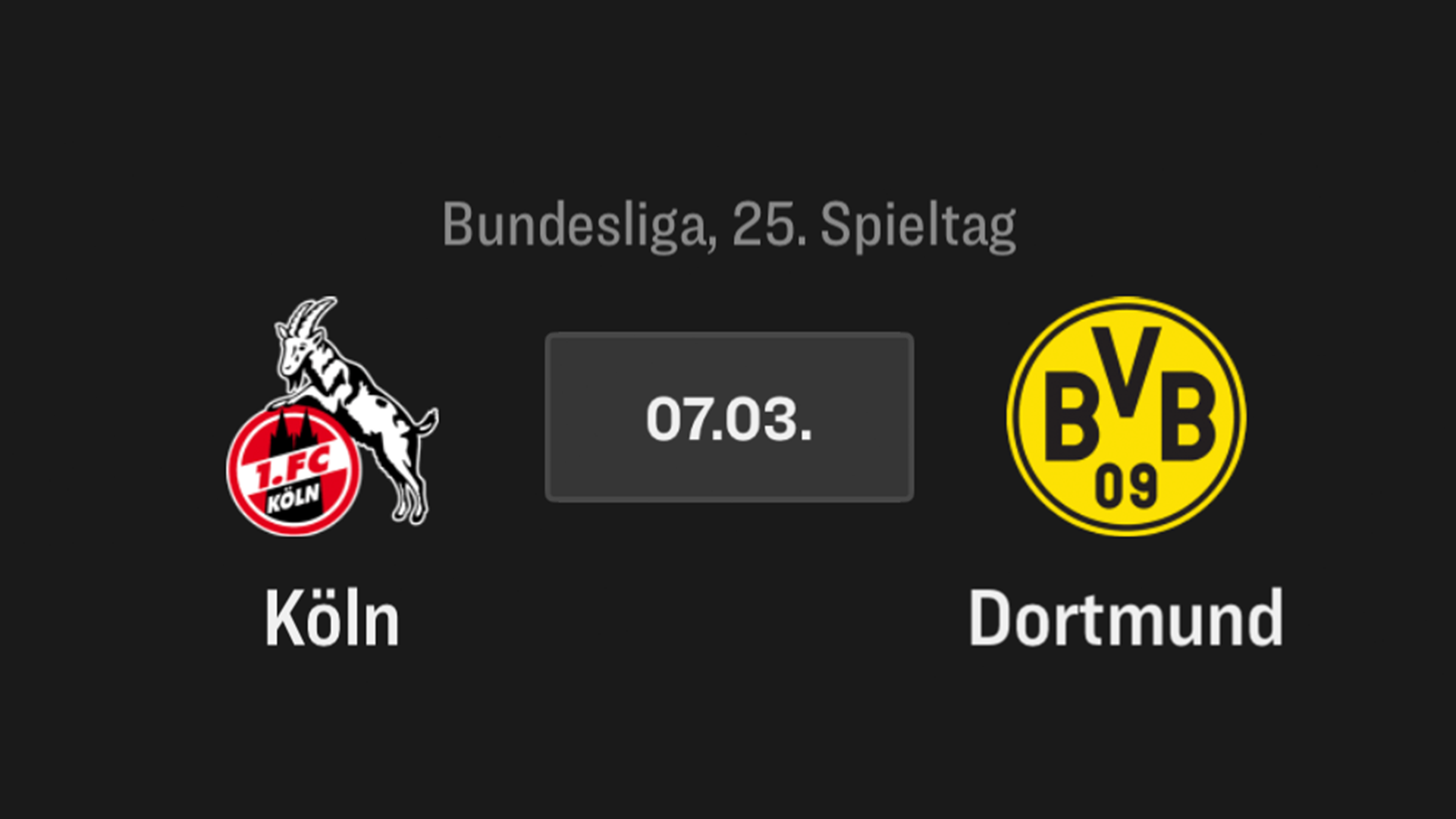 1. FC Köln - BVB