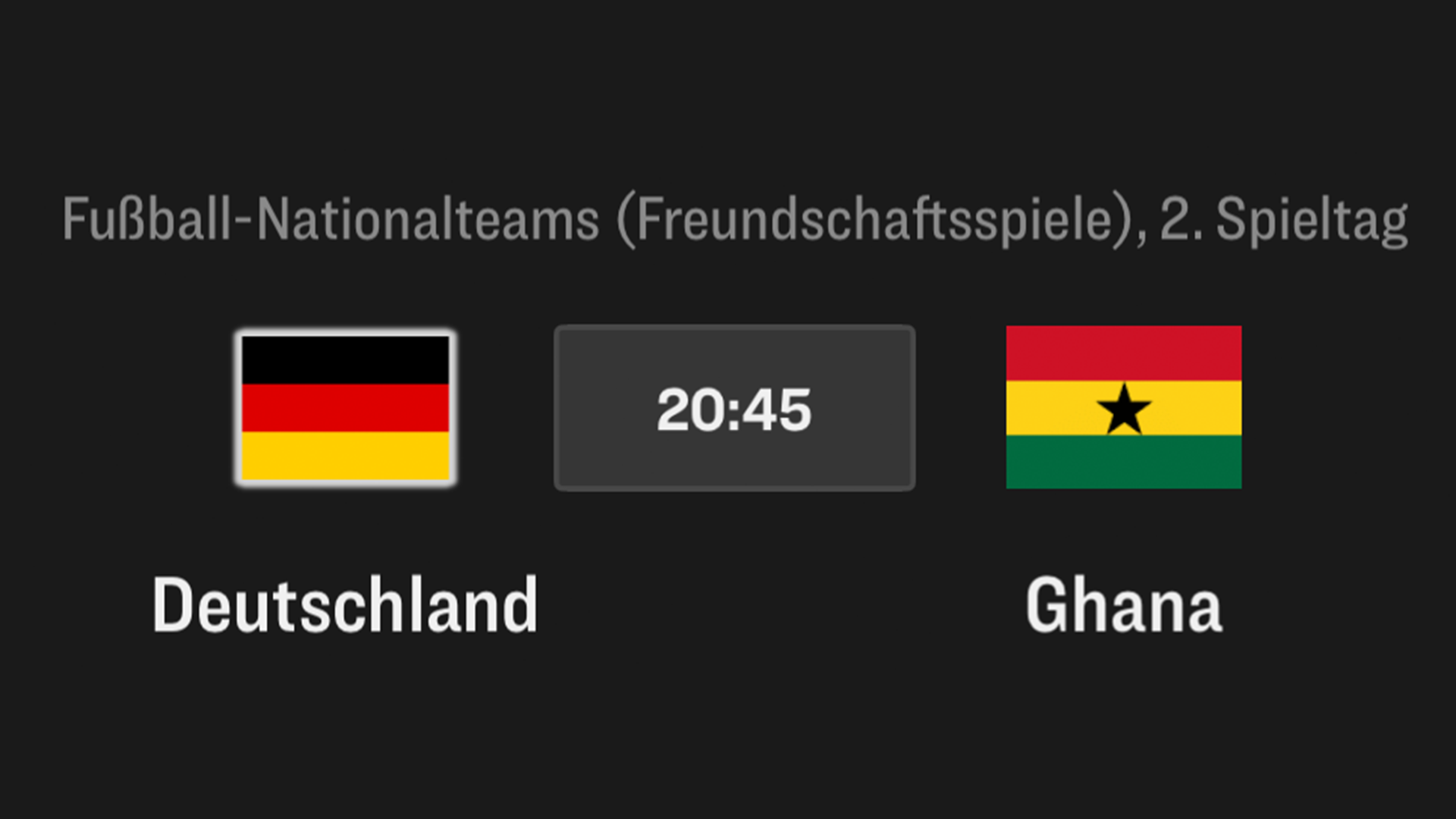 Deutschland - Ghana