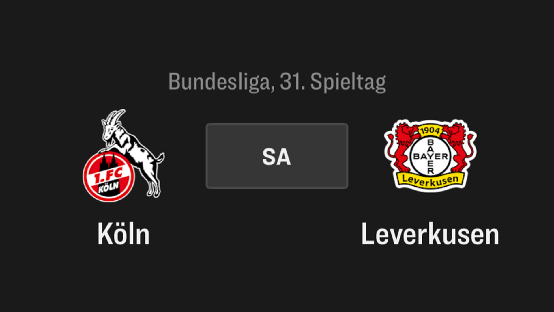 1. FC Köln - Leverkusen