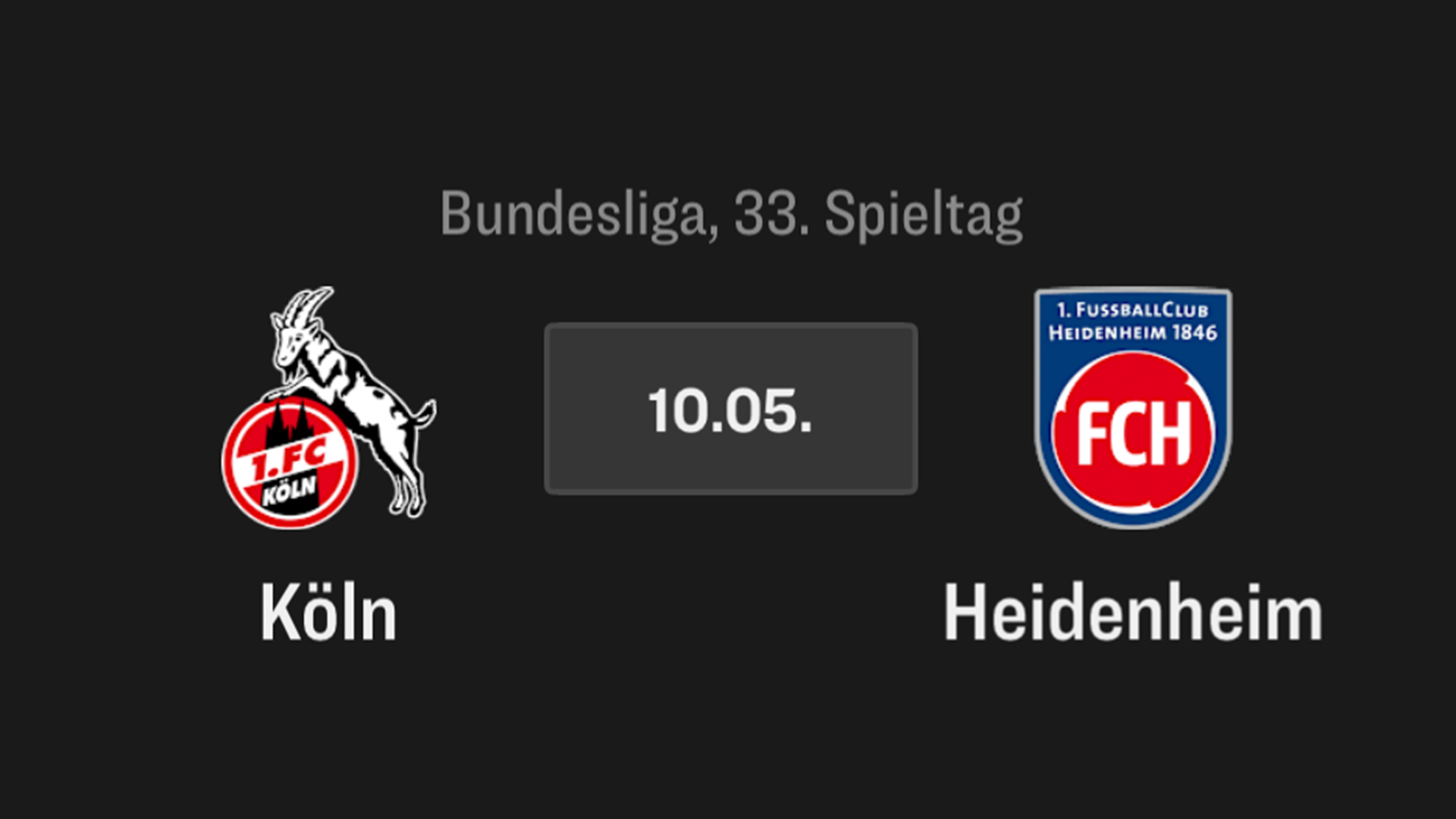 1. FC Köln - Heidenheim