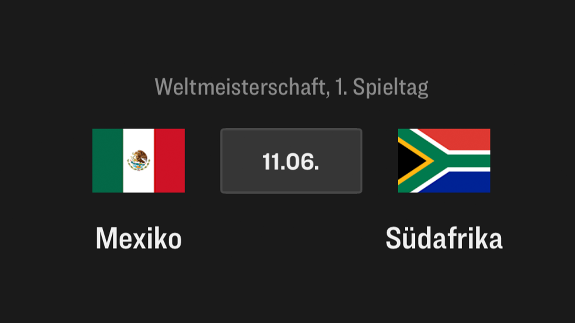 Mexiko - Südafrika, WM 2026 - Eröffnungsspiel