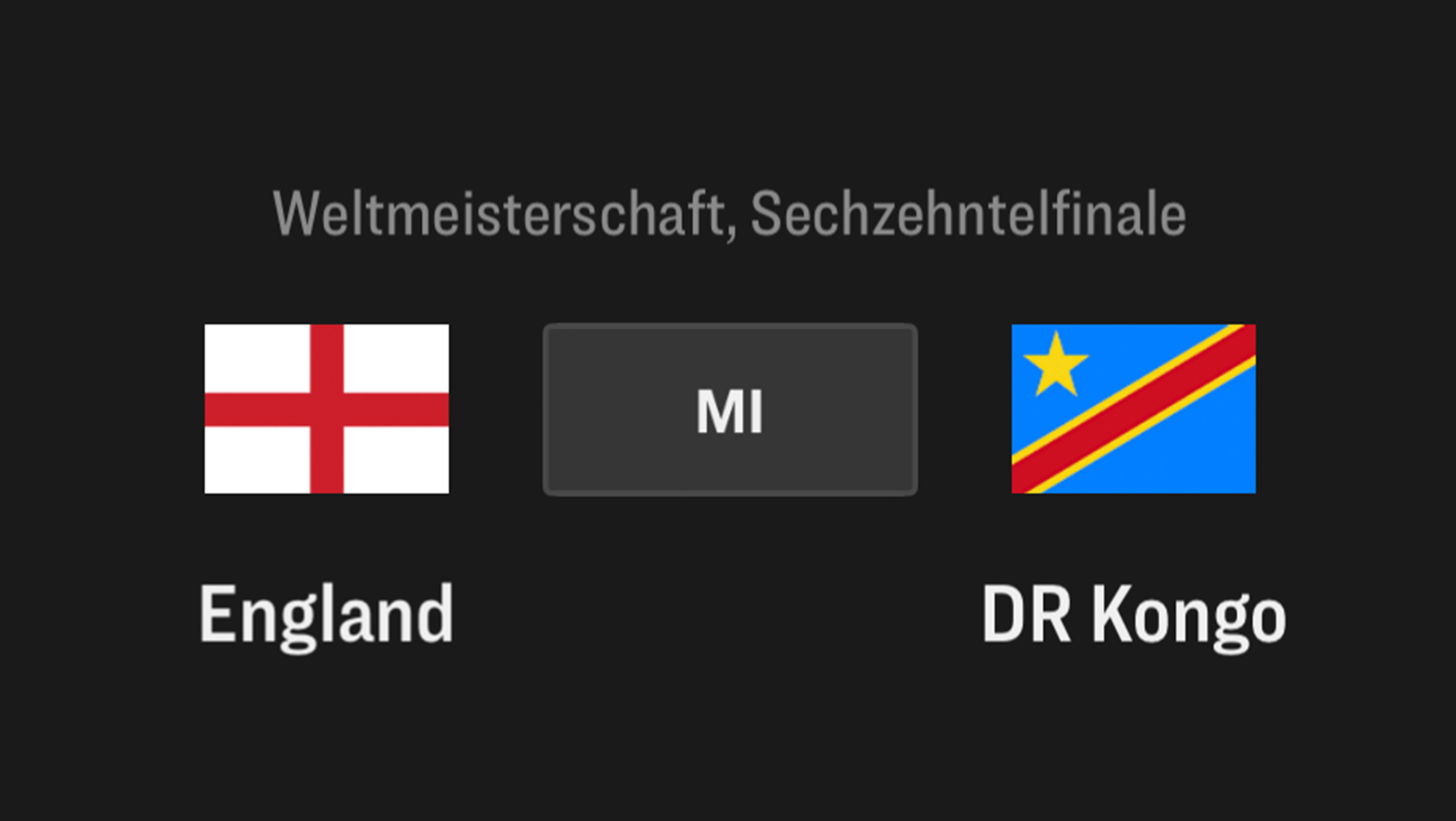 England - Kongo