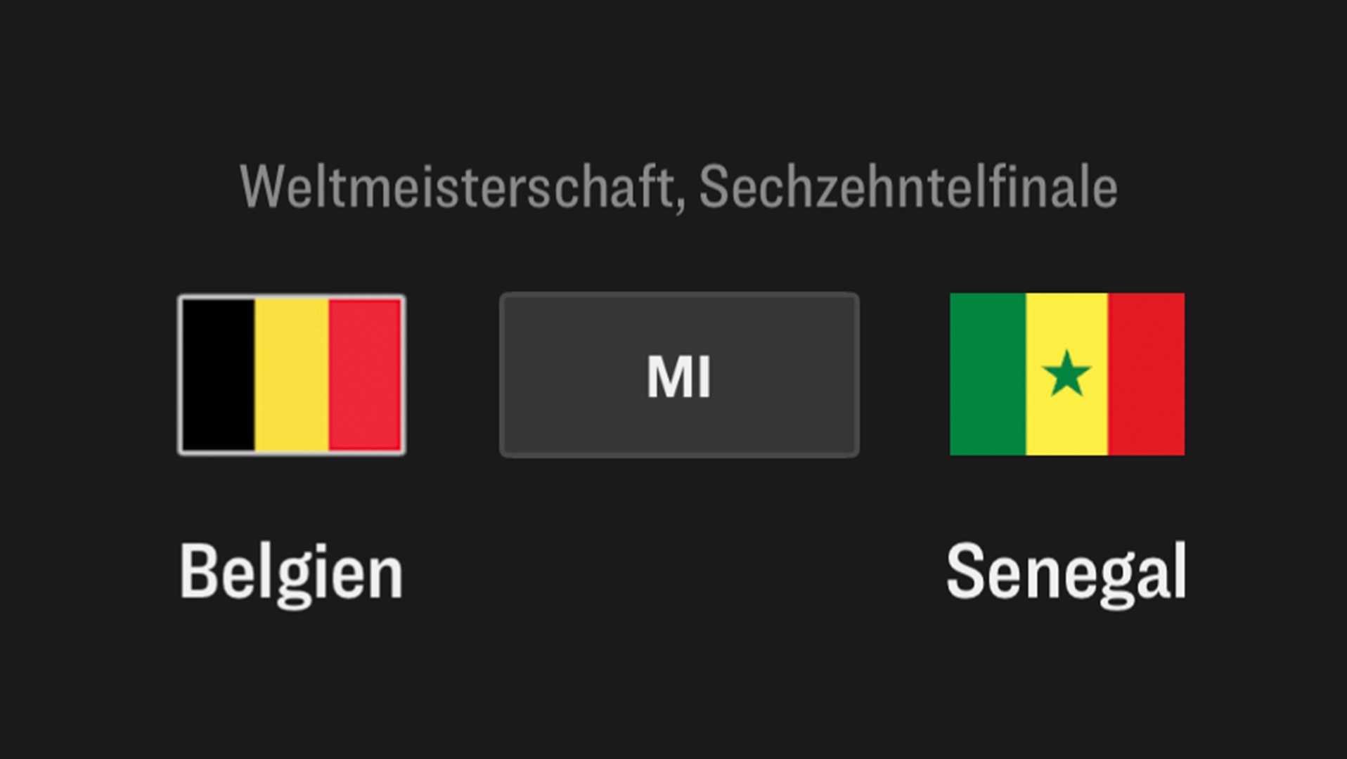 Belgien - Senegal
