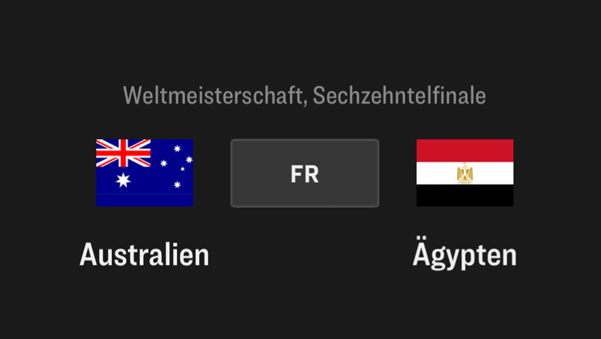Australien - Ägypten