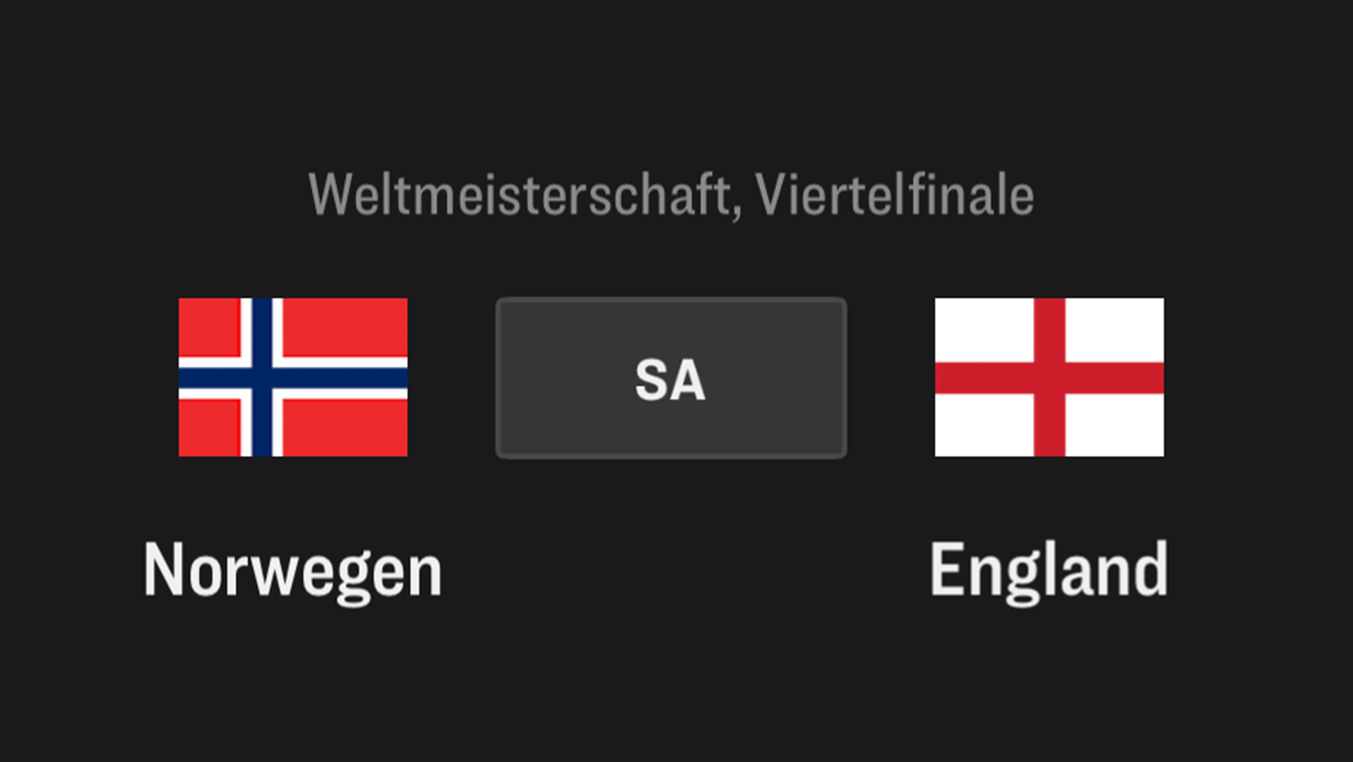 Norwegen - England // VIERTELFINALE, WM 2026