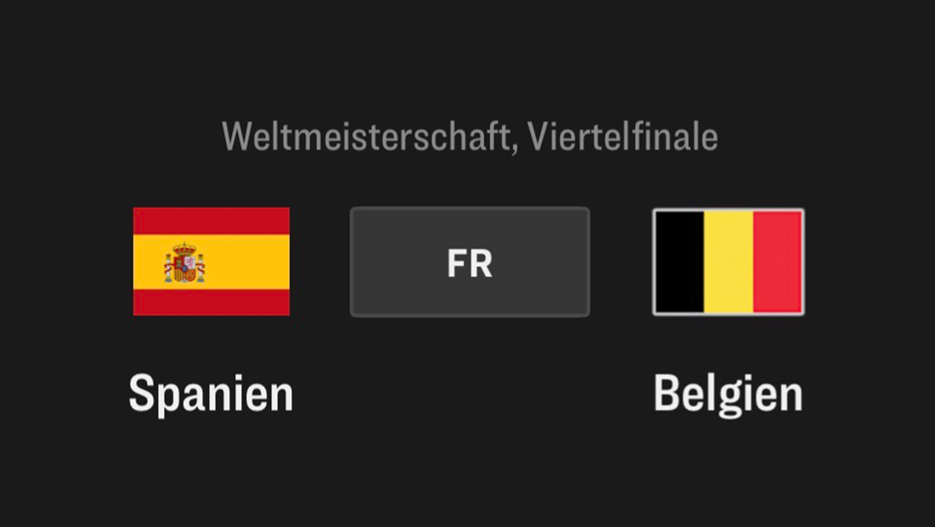 Spanien - Belgien