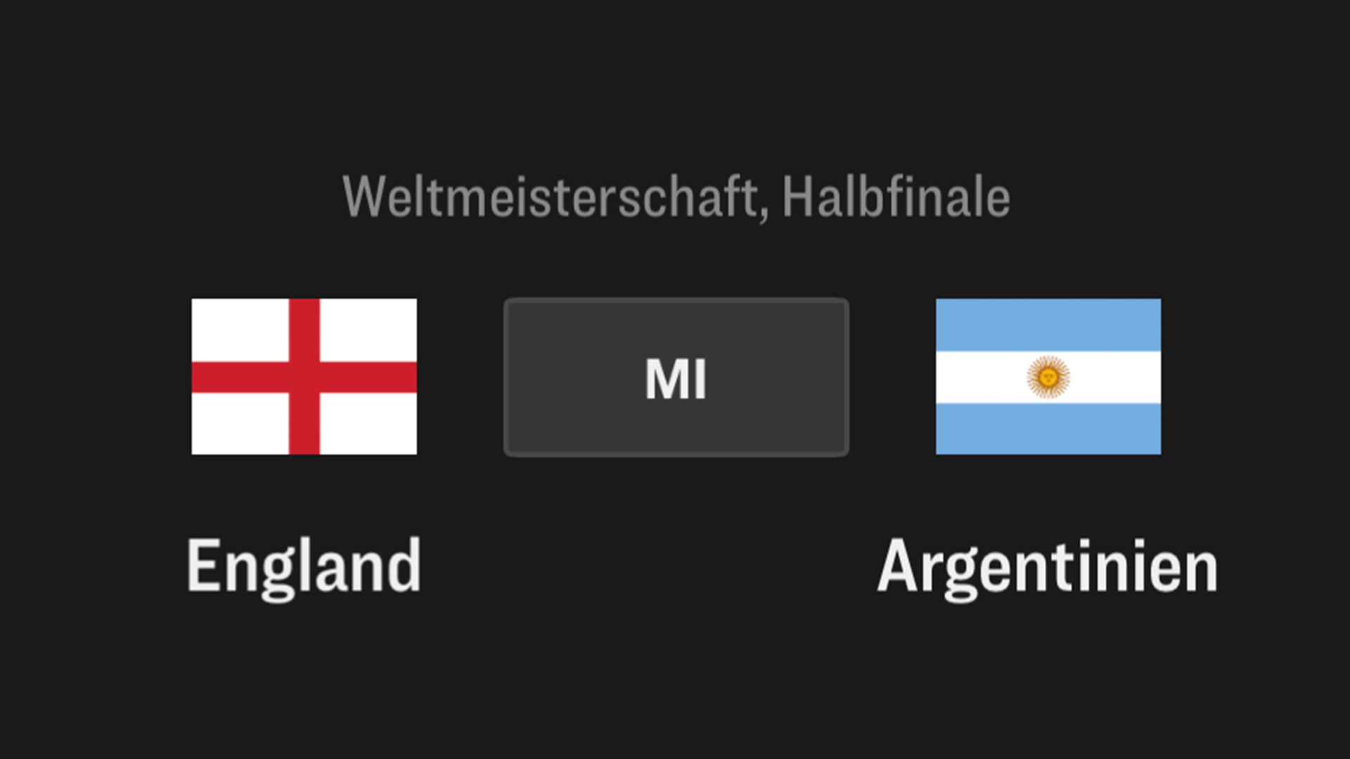 England - Argentinien, WM 2026, Halbfinale