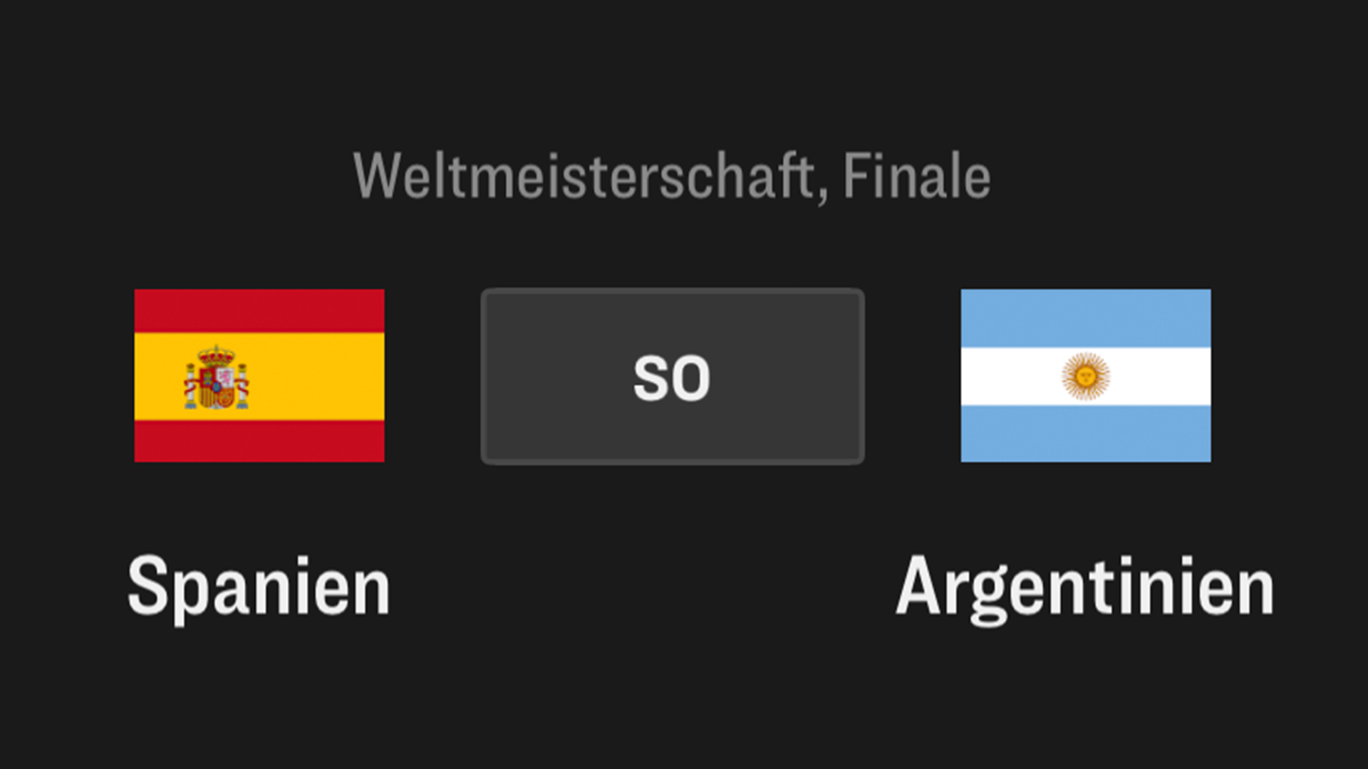 Spanien - Argentinien