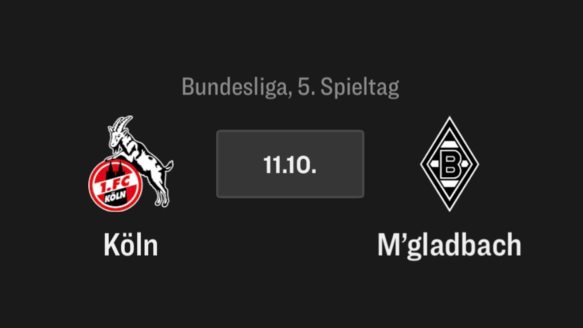 1. FC Köln - Gladbach