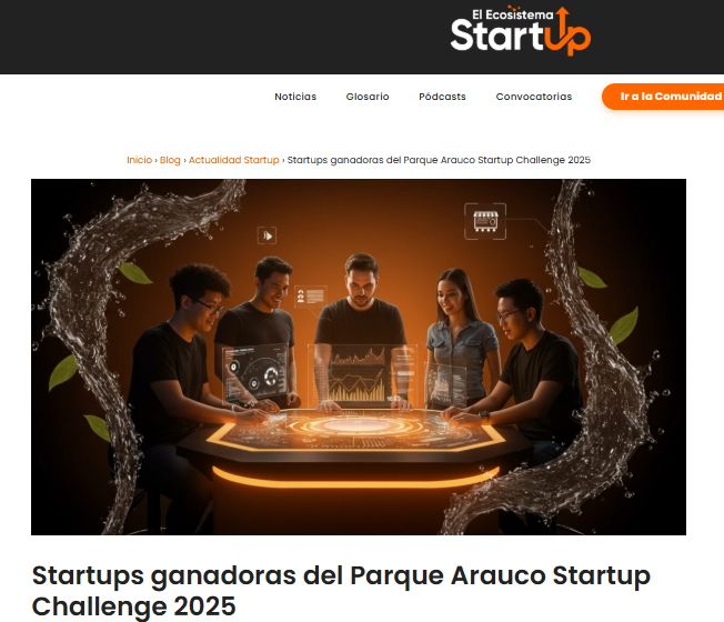 Startups ganadoras del Parque Arauco Startup Challenge 2025