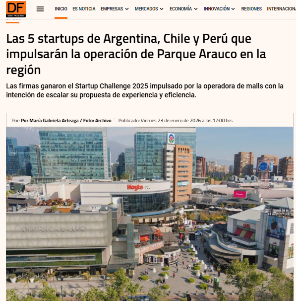 Las 5 startups de Argentina, Chile y Perú que impulsarán la operación de Parque Arauco en la región