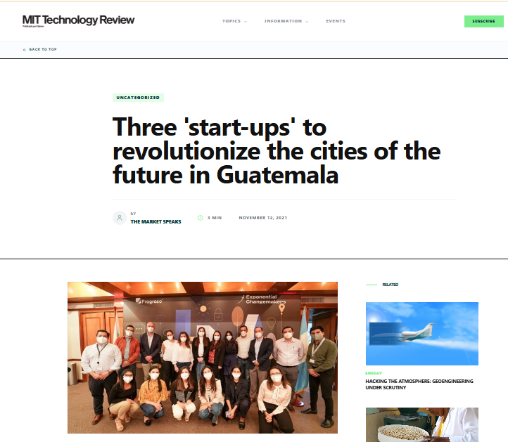 Three 'start-ups' to revolutionize the cities of the future in Guatemala