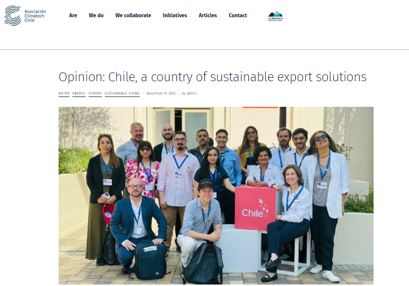 Opinion: Chile, a country of sustainable export solutions