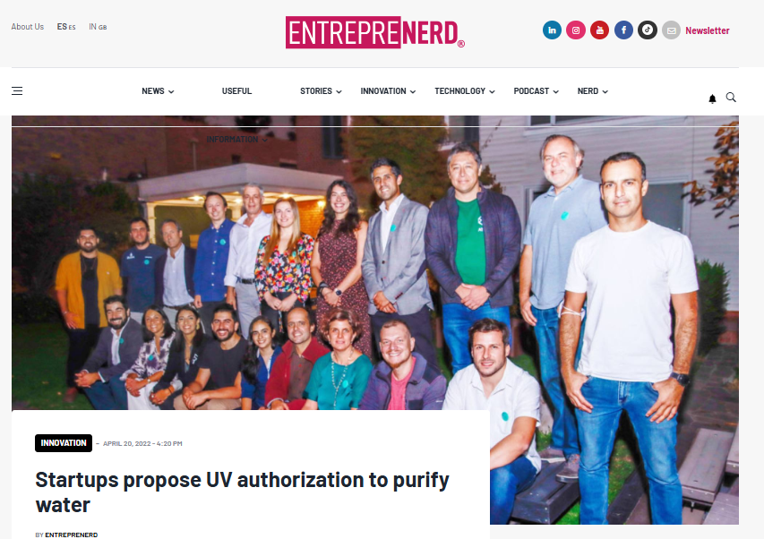 Startups propose UV authorization to purify water