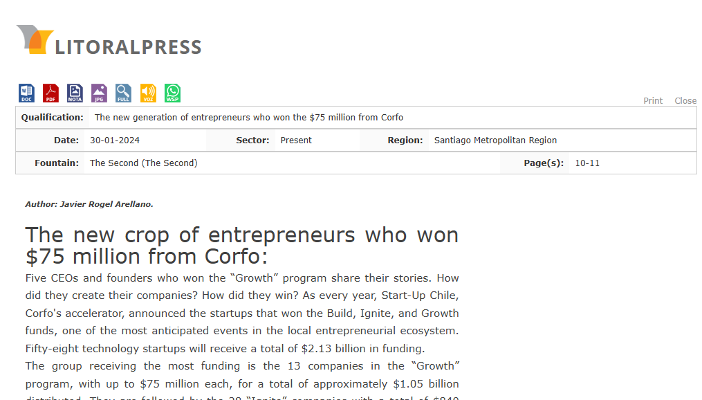 The new crop of entrepreneurs who won $75 million from Corfo:
