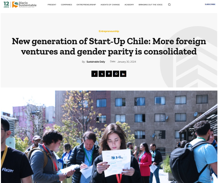 New generation of Start-Up Chile: More foreign ventures and gender parity is consolidated