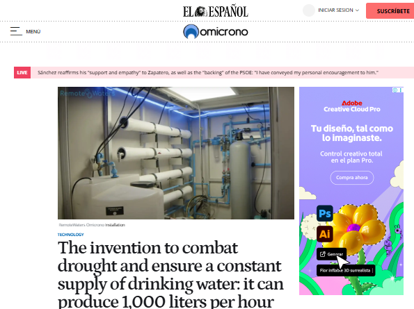The invention to combat drought and ensure a constant supply of drinking water: it can produce 1,000 liters per hour