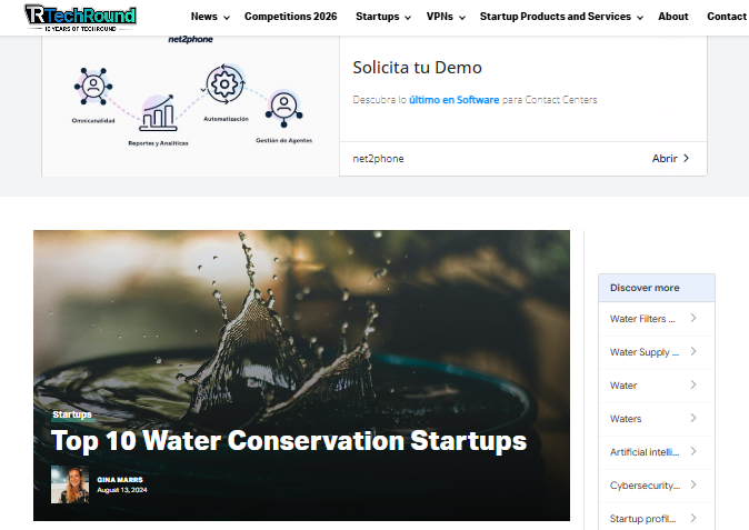 Top 10 Water Conservation Startups