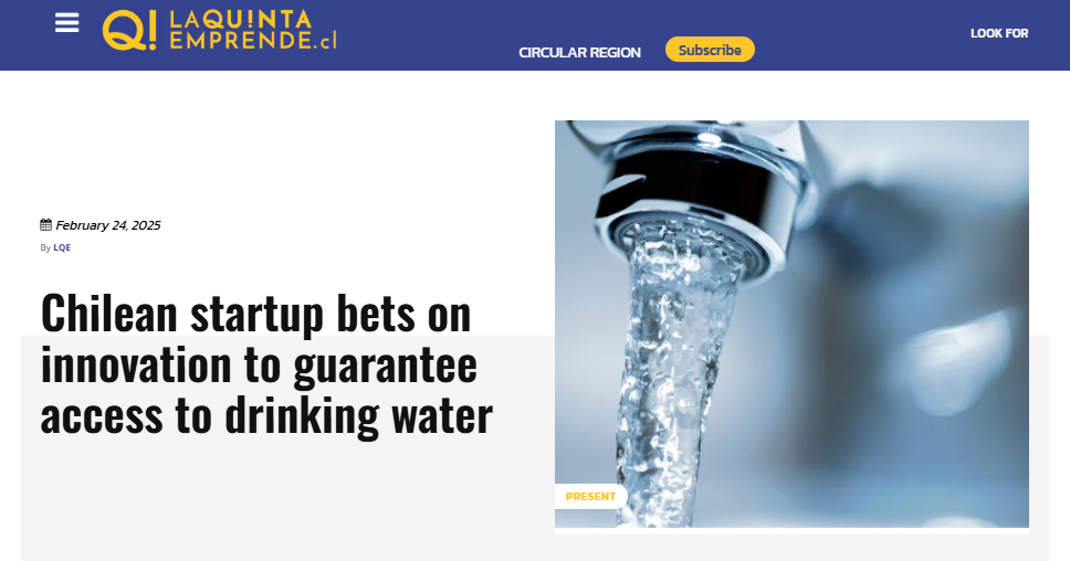 Chilean startup bets on innovation to guarantee access to drinking water